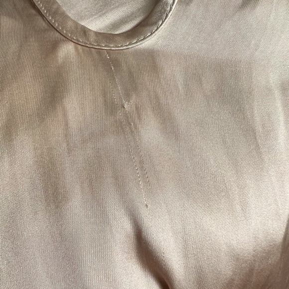 ALICE MCCALL 70s Satin Victorian Ruffle Pointelle Lace Cold Shoulder Maxi Gown 0 - Picture 8 of 8